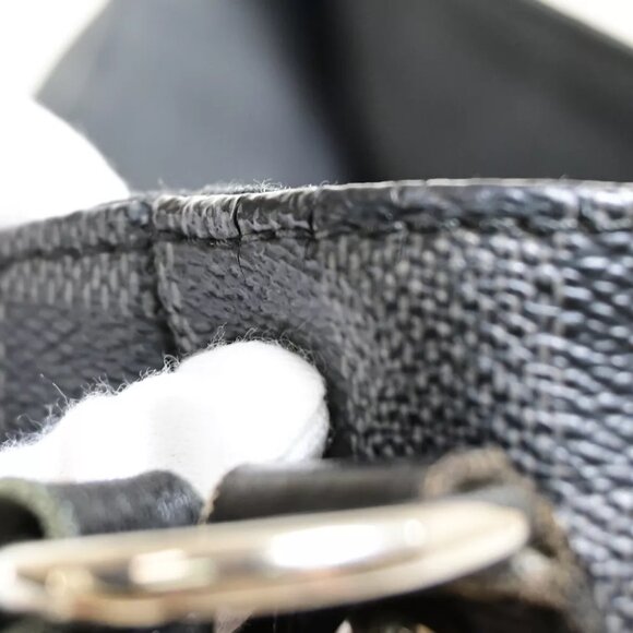 LOUIS VUITTON Daniel MM Shoulder Bag Damier Graphite Leather BK N58029 89FA587 - Picture 12 of 16